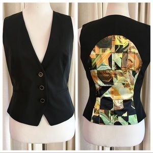⬇️ Ted Baker Black Vest Size 6 NWOT